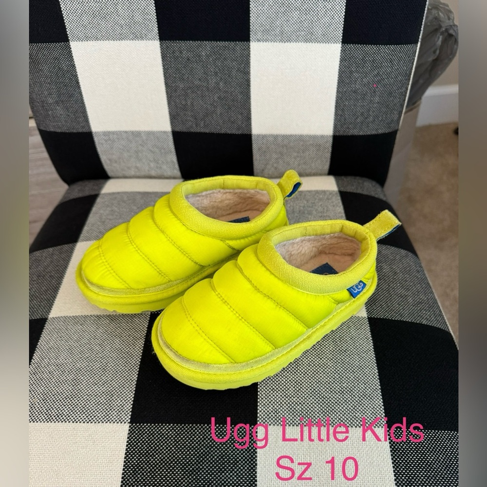 Ugg | Tasman | Little Kids | Sz 10 | Neon Yellow